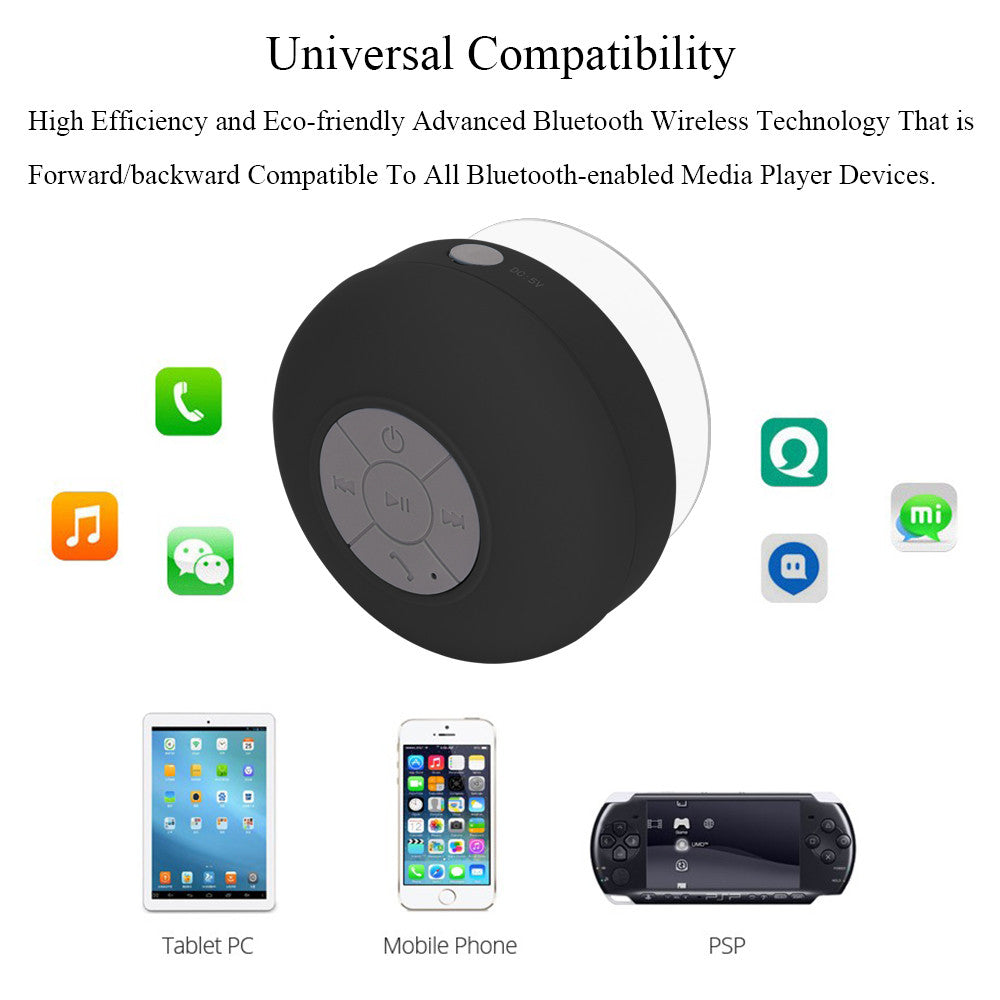 Buy 1 Get 2 Free! Water Resistant Bluetooth Speakers with Mic